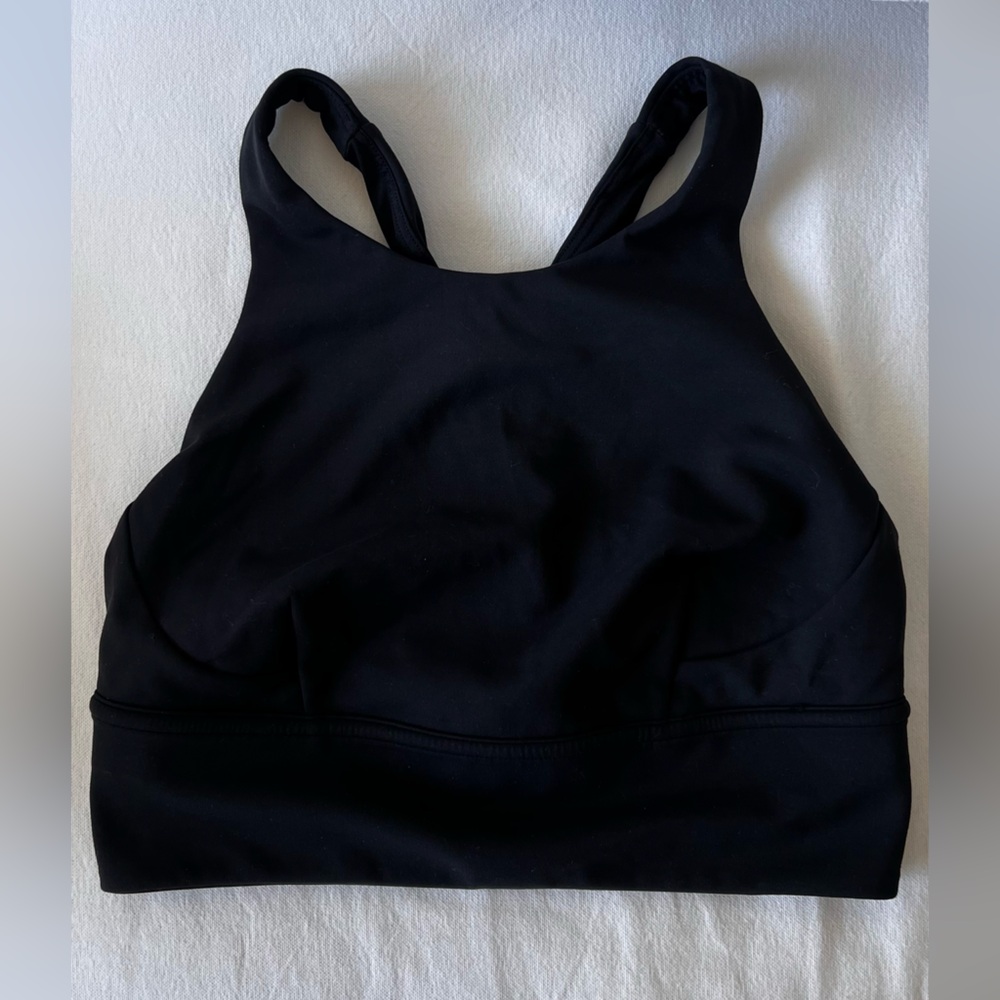 Lululemon Athletica Black Sports Bra with Racerback Design